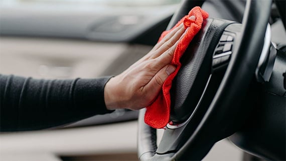 luxury detailing steering wheel
